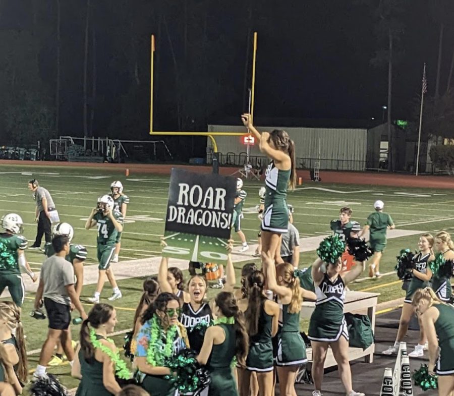 Varsity Cheerleaders keep Cooper spirit strong